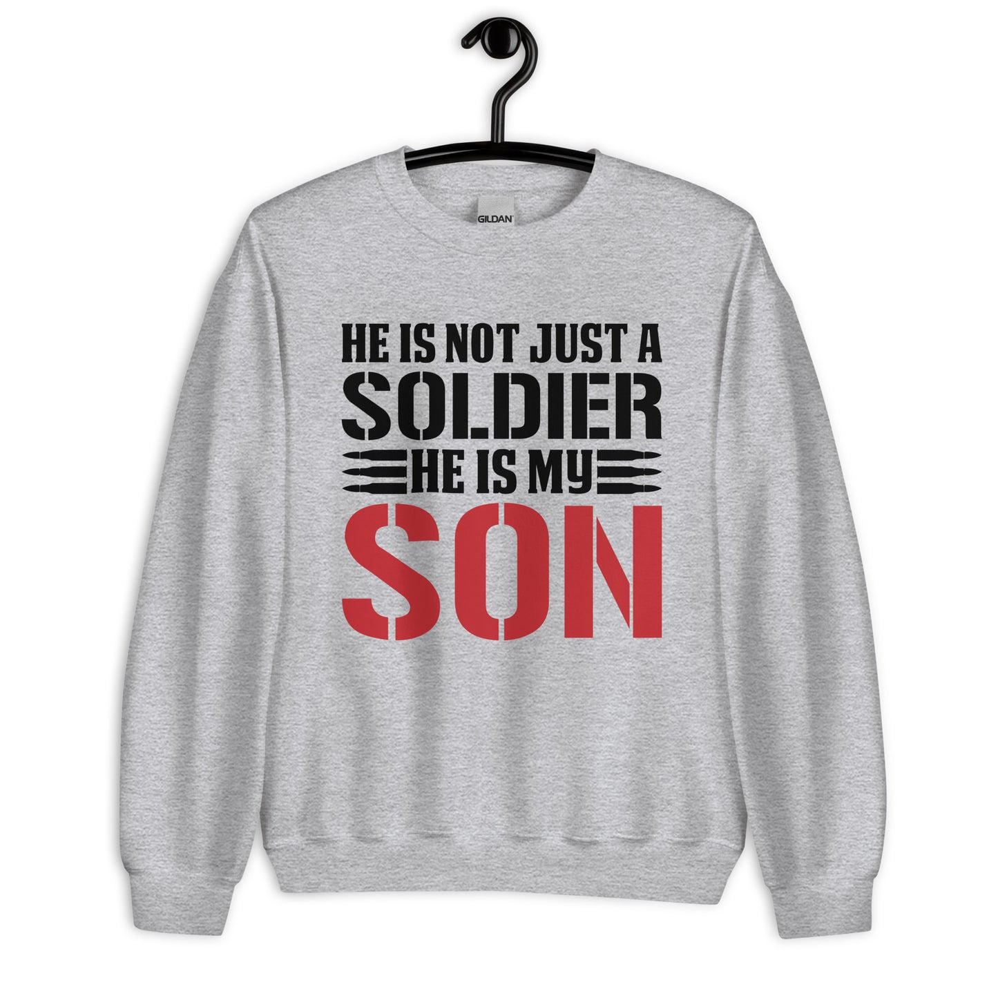 Patriotic Classic Fit Sweatshirt for Men "Not just a Soldier" SS100034