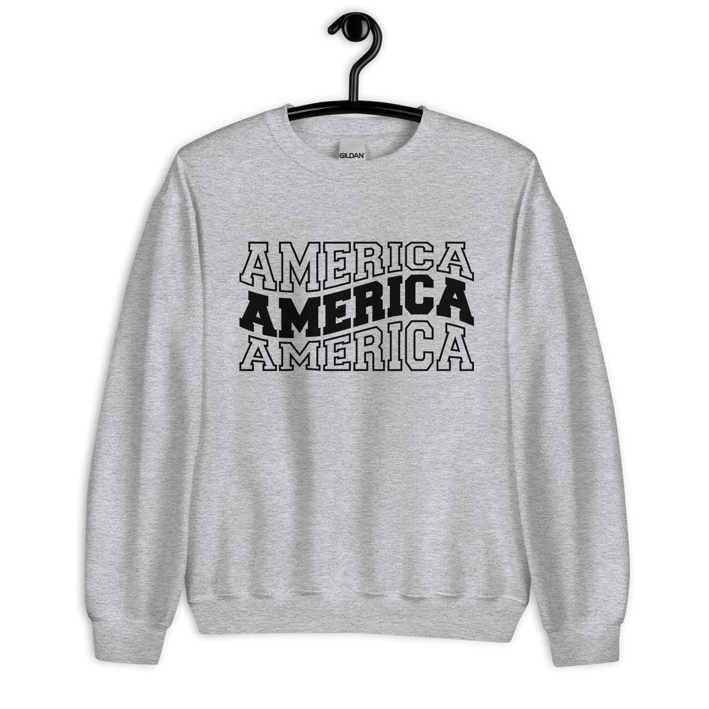 Patriotic Classic Fit Sweatshirt for Women "America" SS200023