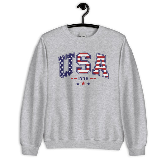 Patriotic Classic Fit Sweatshirt for Women "USA" SS200025