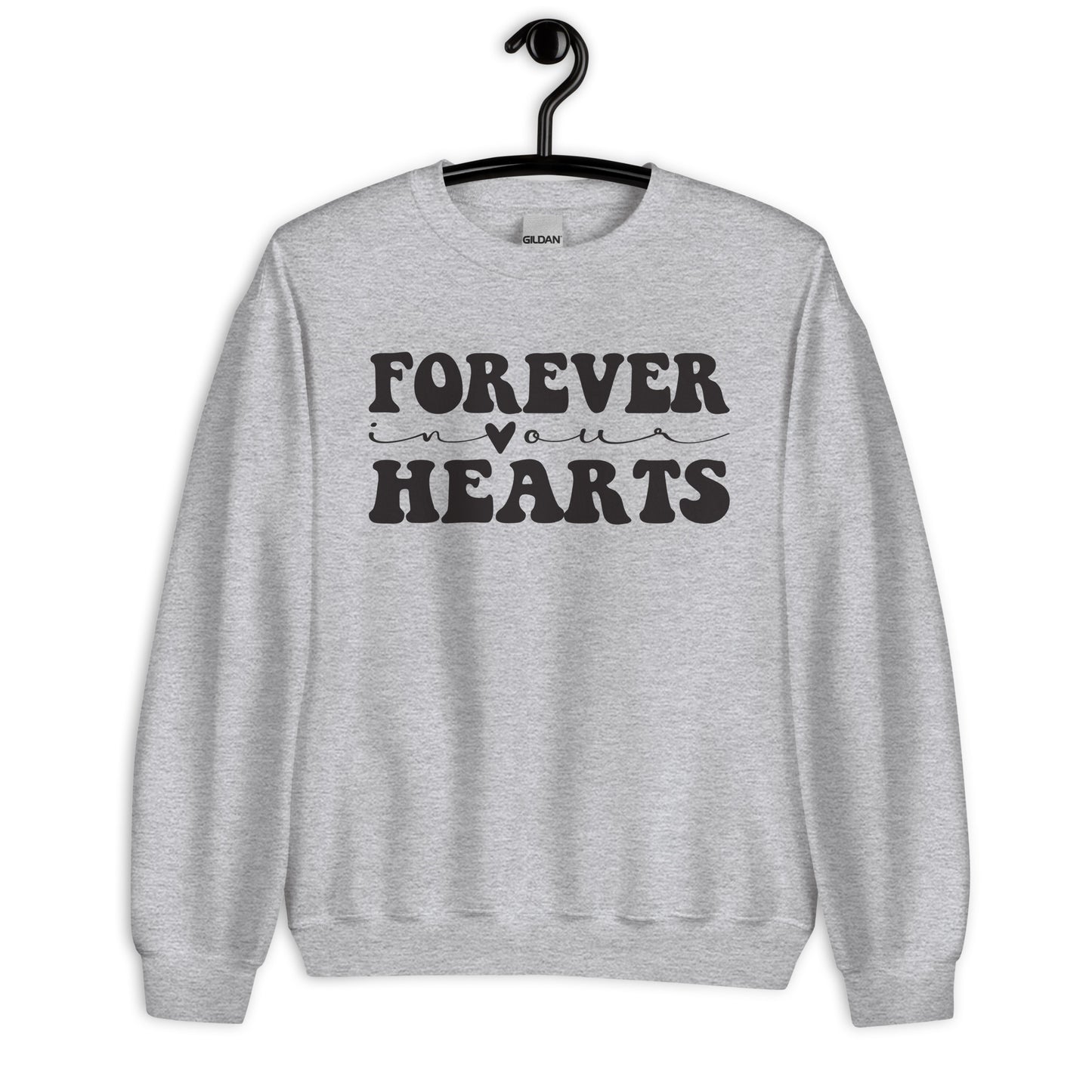 Patriotic Classic Fit Sweatshirt for Women "Forever in our Hearts" SS200043