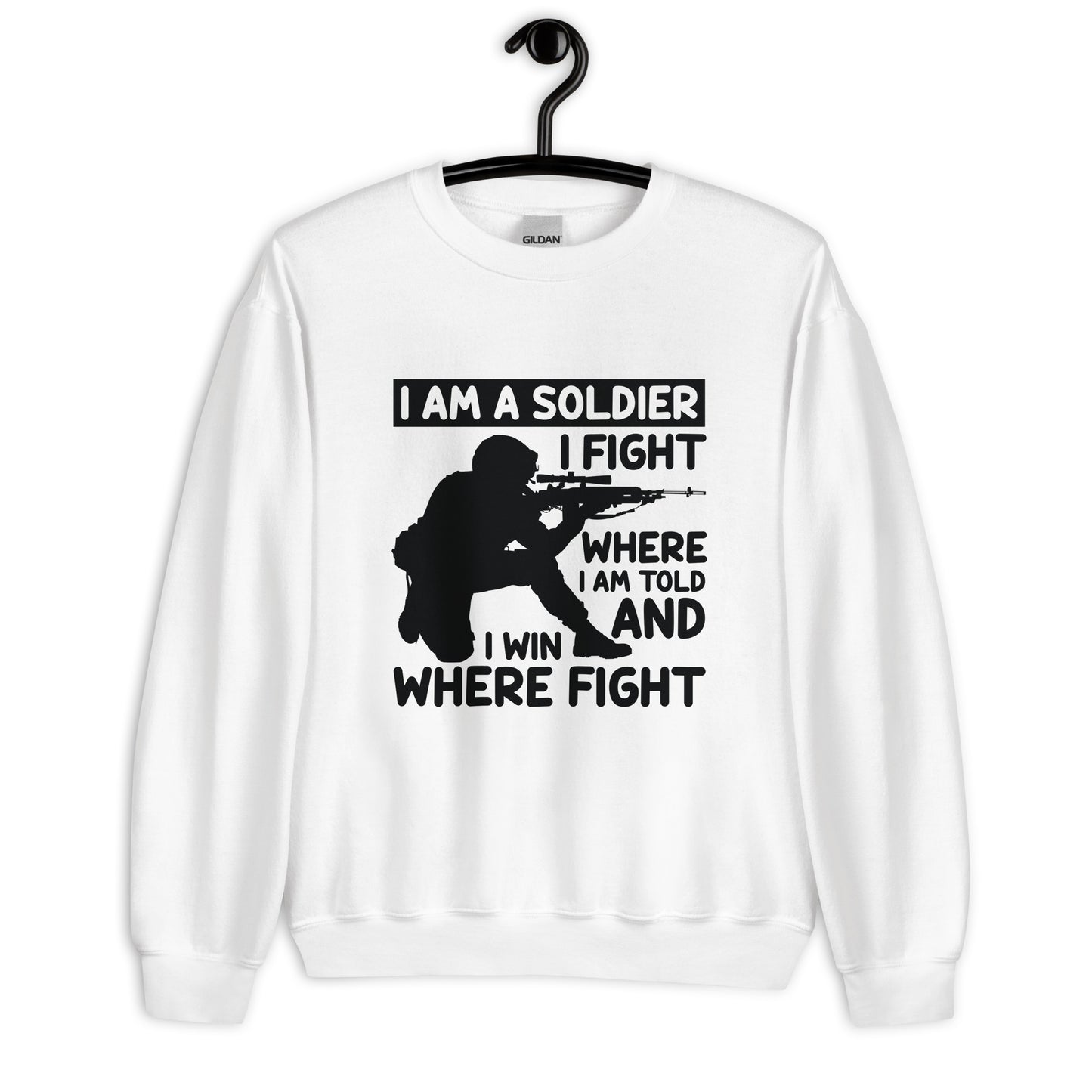 Patriotic Classic Fit Sweatshirt for Men "I am a Soldier" SS100005