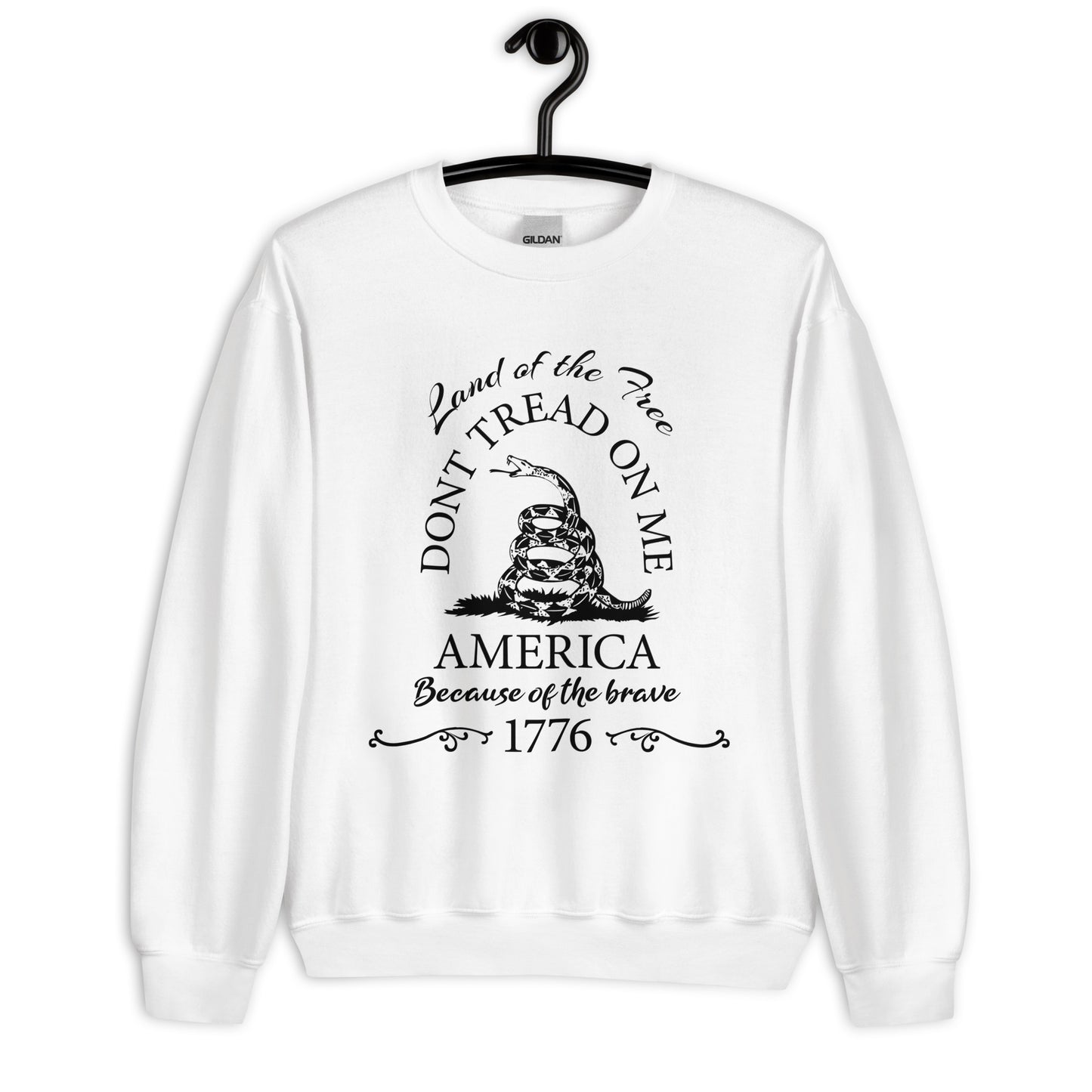 Patriotic Classic Fit Sweatshirt for Men "Don't Tread On Me" SS100014