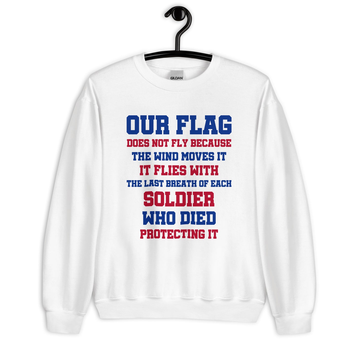 Patriotic Classic Fit Sweatshirt for Men "Our Flag" SS100016