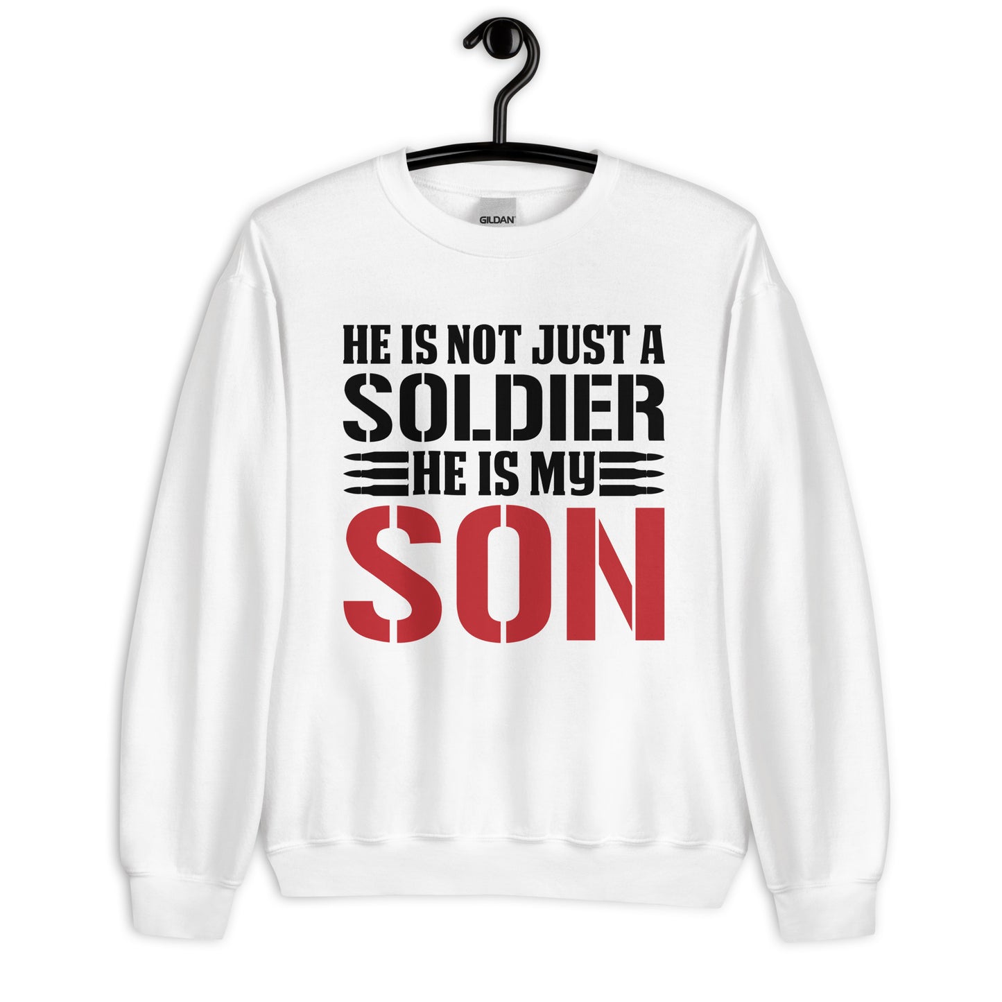 Patriotic Classic Fit Sweatshirt for Men "Not just a Soldier" SS100034