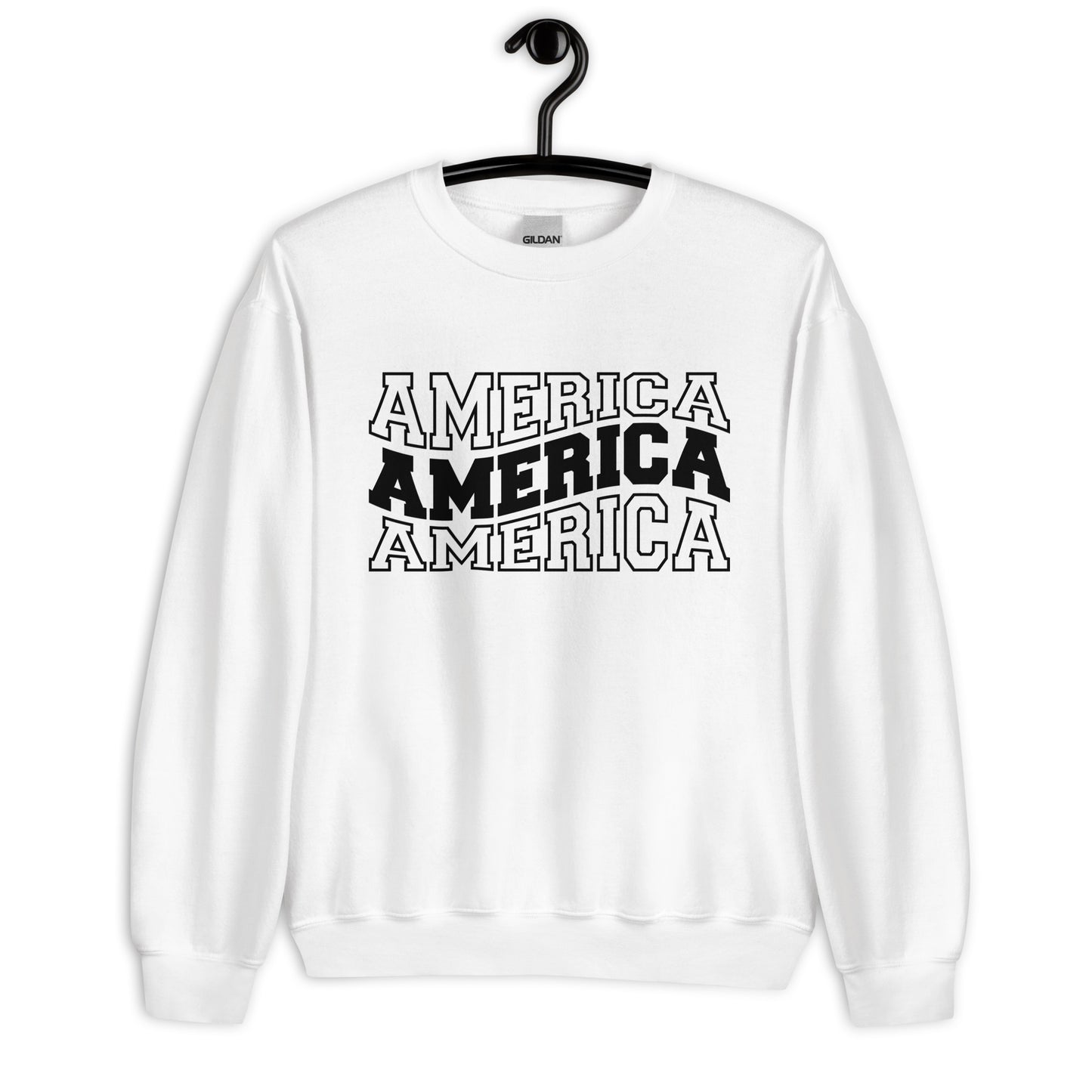 Patriotic Classic Fit Sweatshirt for Women "America" SS200023