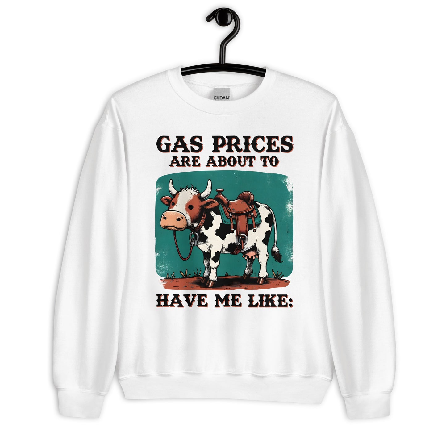 Patriotic Classic Fit Sweatshirt for Women "Gas Prices" SS200037