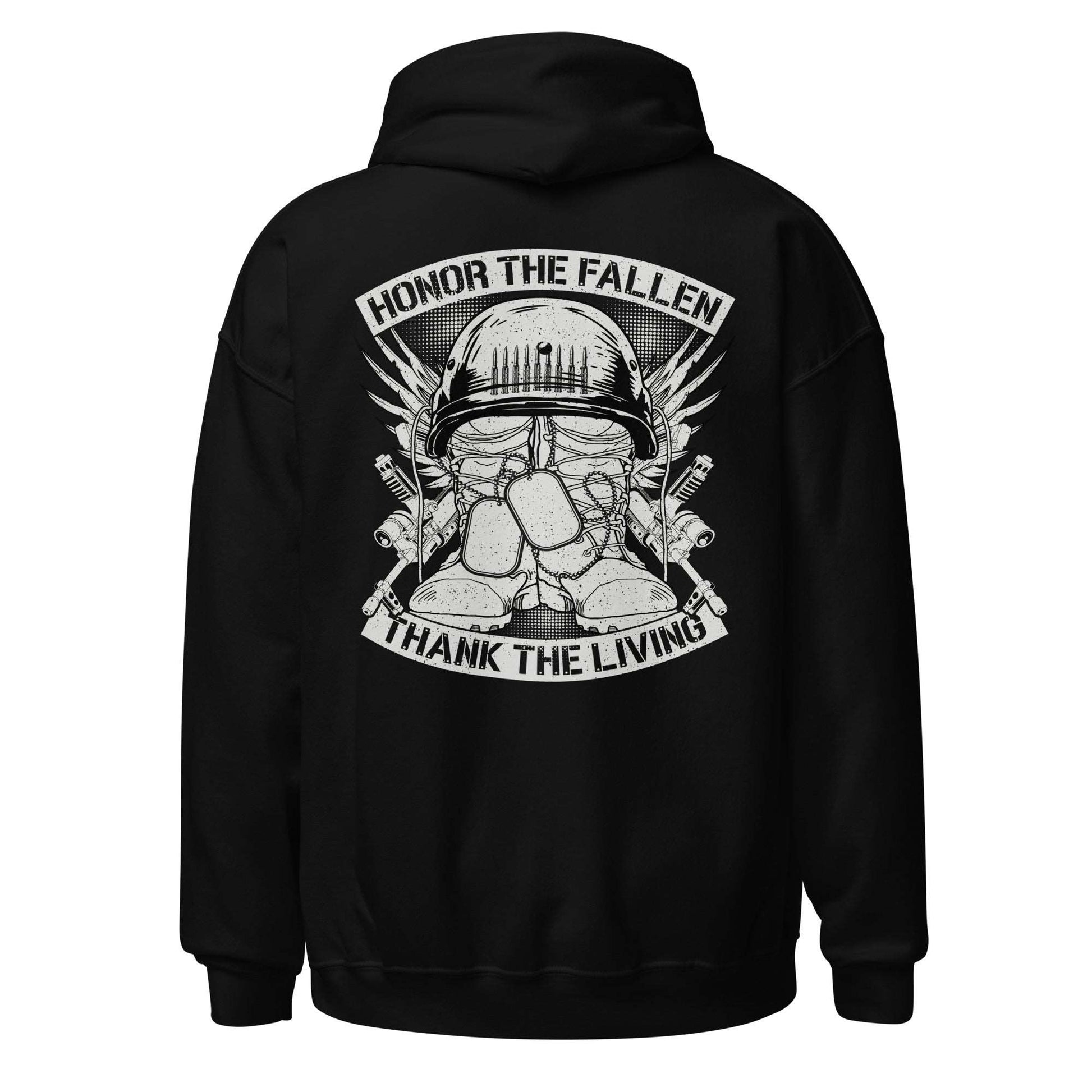 Men Hoodie "Honor The Fallen - Thank The Living"