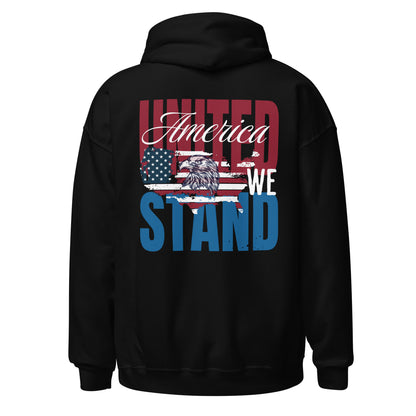 Patriotic Hoodie for Woman "America United We Stand" H220016