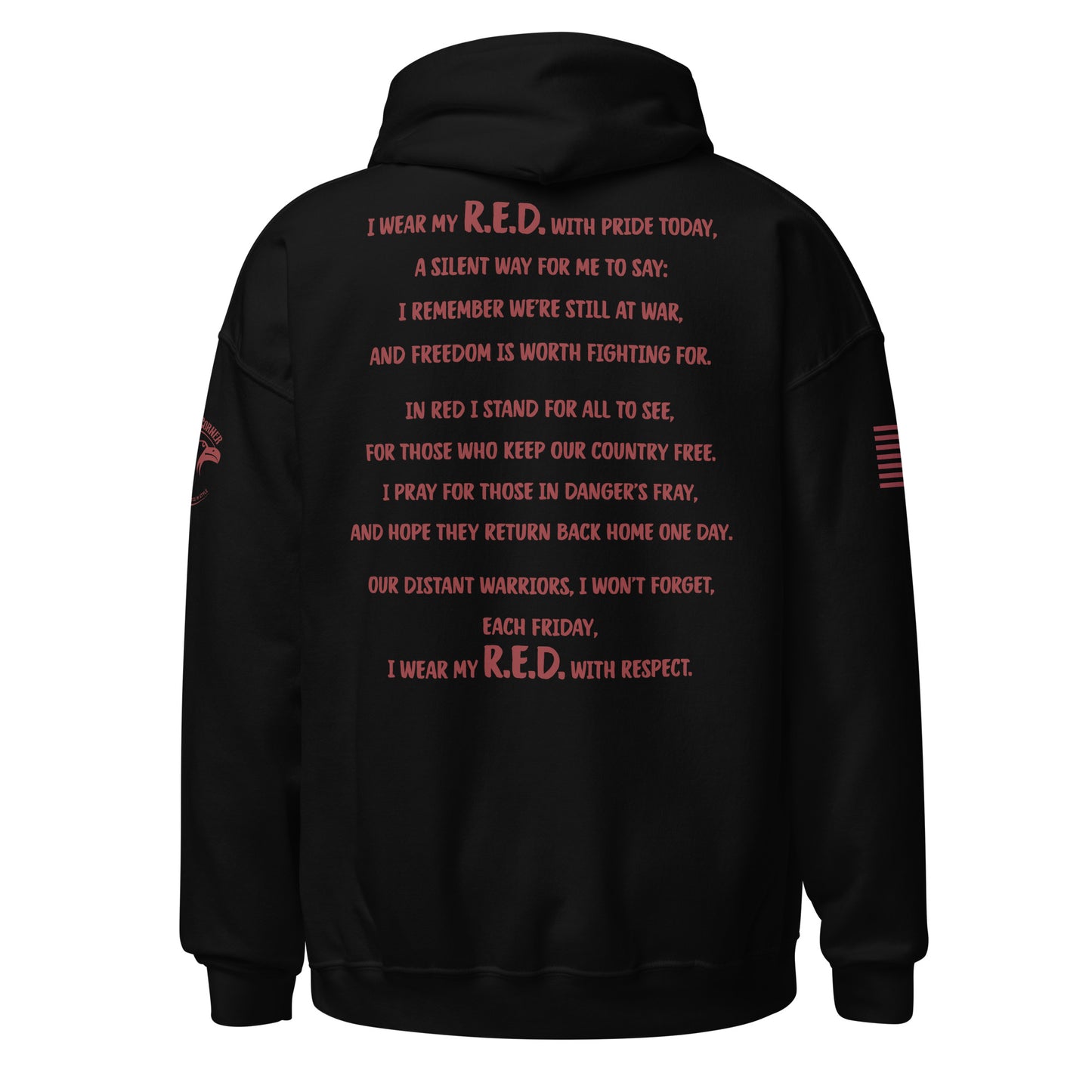 Unisex Hoodie "in R.E.D. we stand"