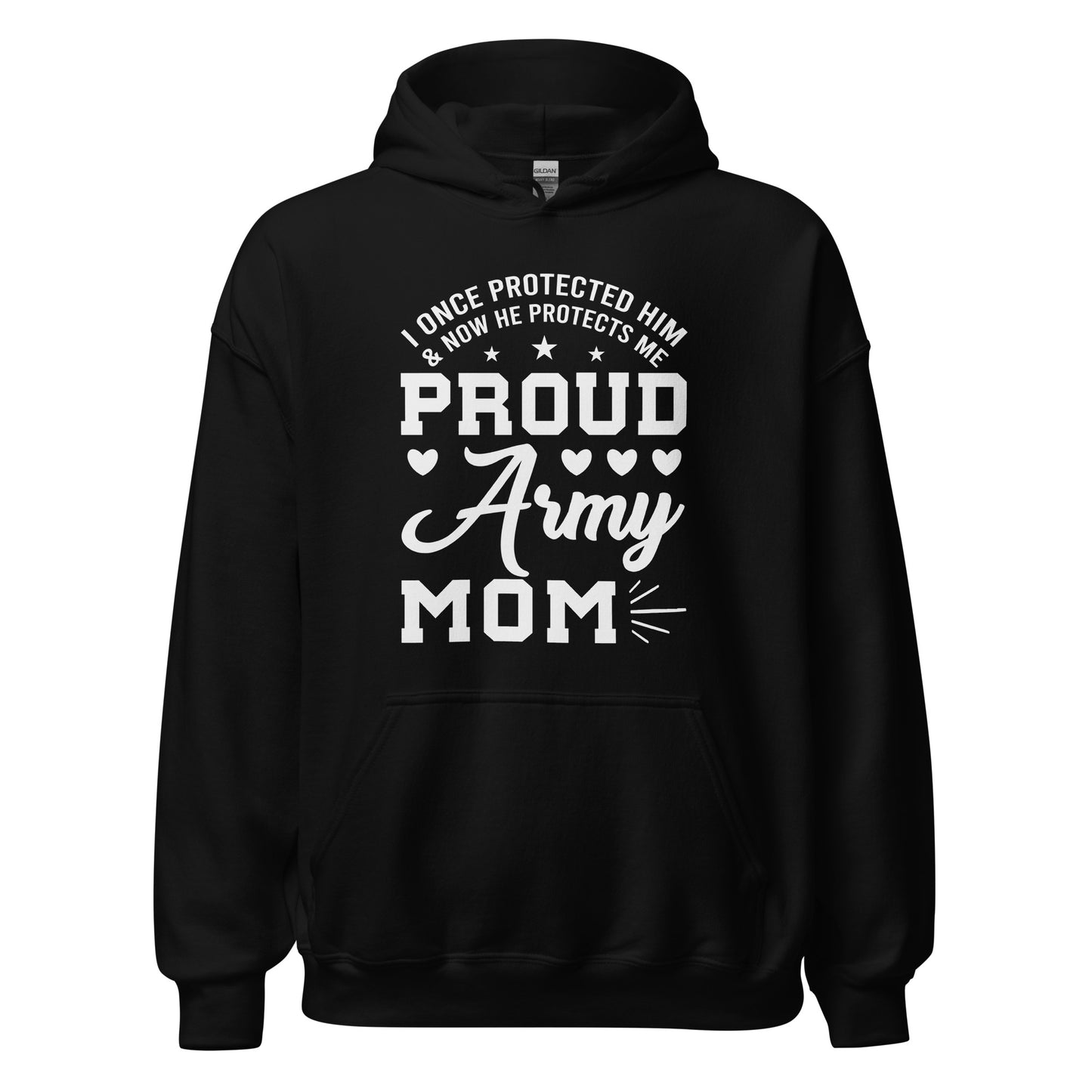 Patriotic Hoodie for Woman "Proud Army Mom" H220025