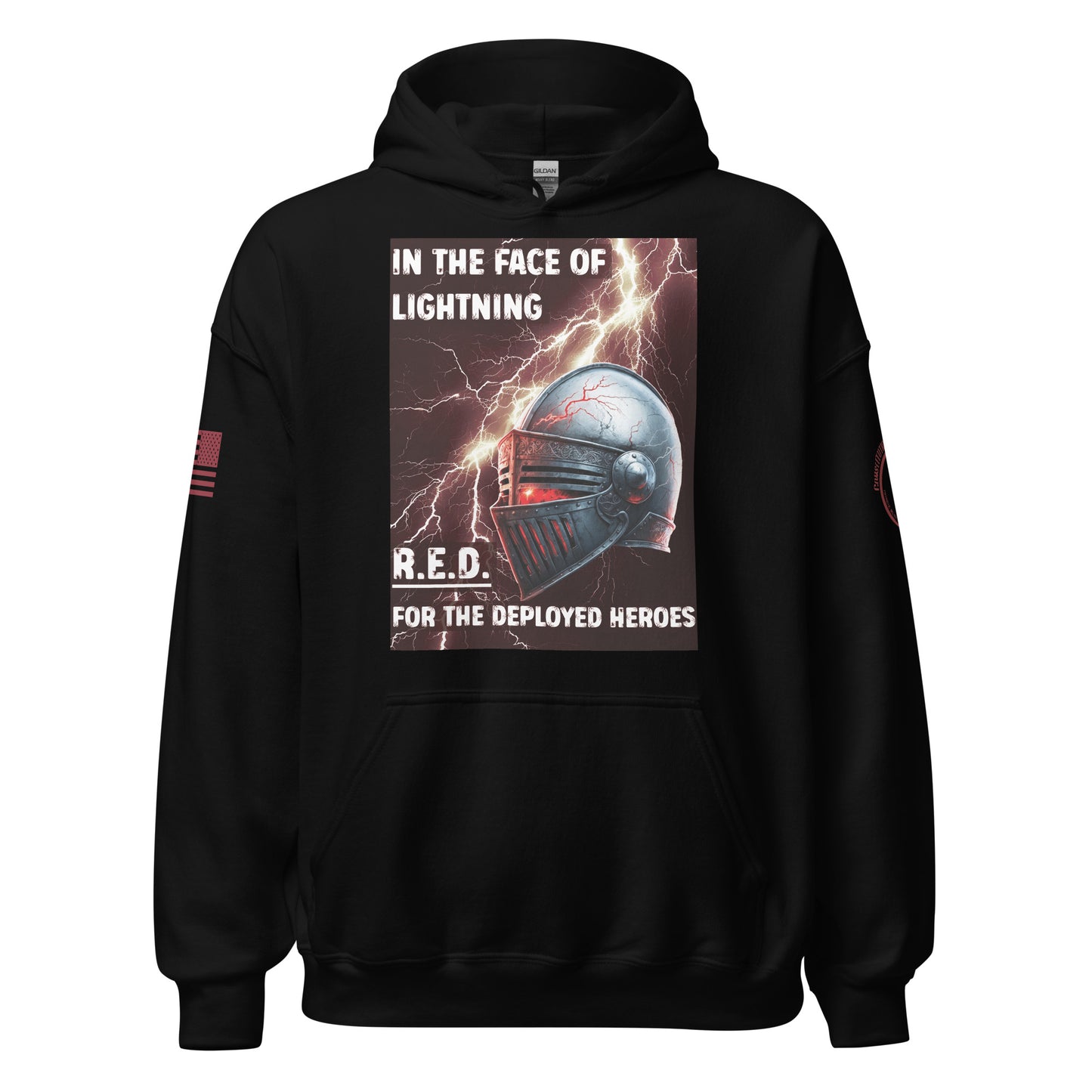 Unisex Hoodie "R.E.D. In the face of Lightning"