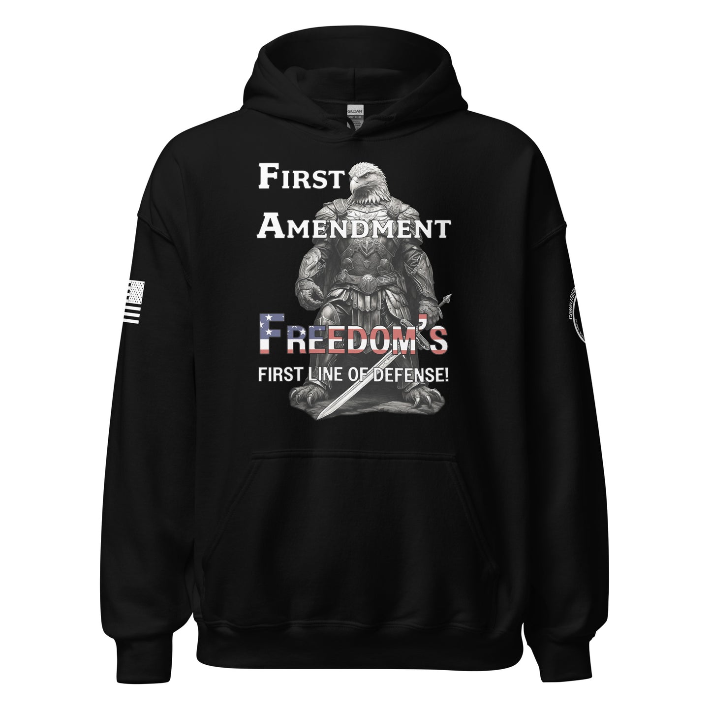 Unisex Hoodie "Freedoms First Line of Defense"