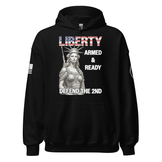 Unisex Hoodie "Liberty - Armed and Ready"