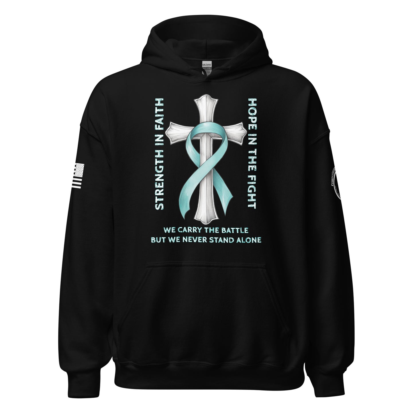 Unisex Hoodie "PTSD - Never Alone"