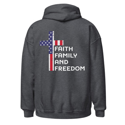 Women Hoodie "Faith Family and Freedom"