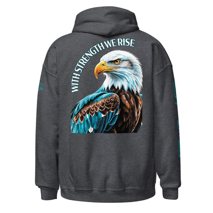 Unisex Hoodie "PTSD - With Strength we rise"