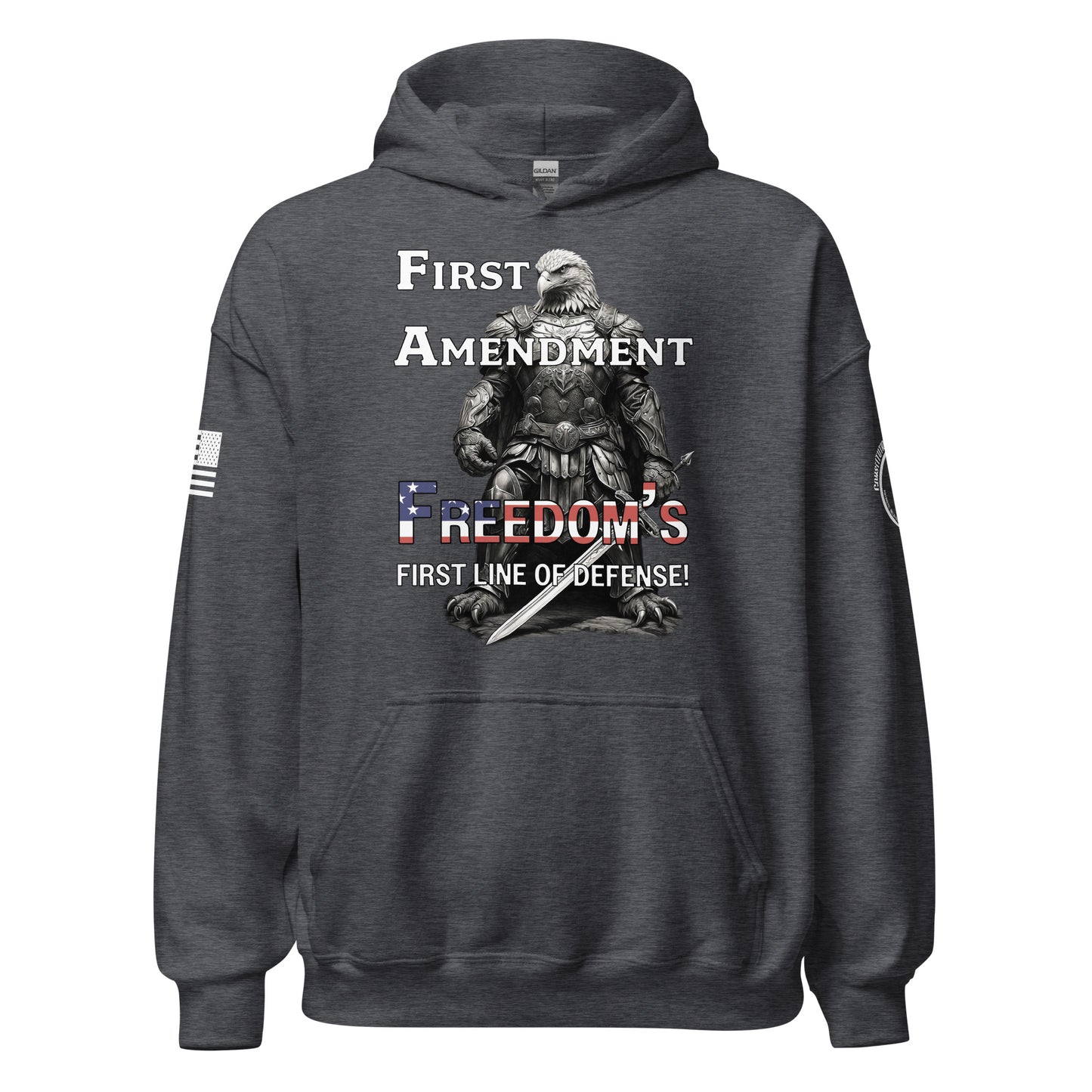 Unisex Hoodie "Freedoms First Line of Defense"