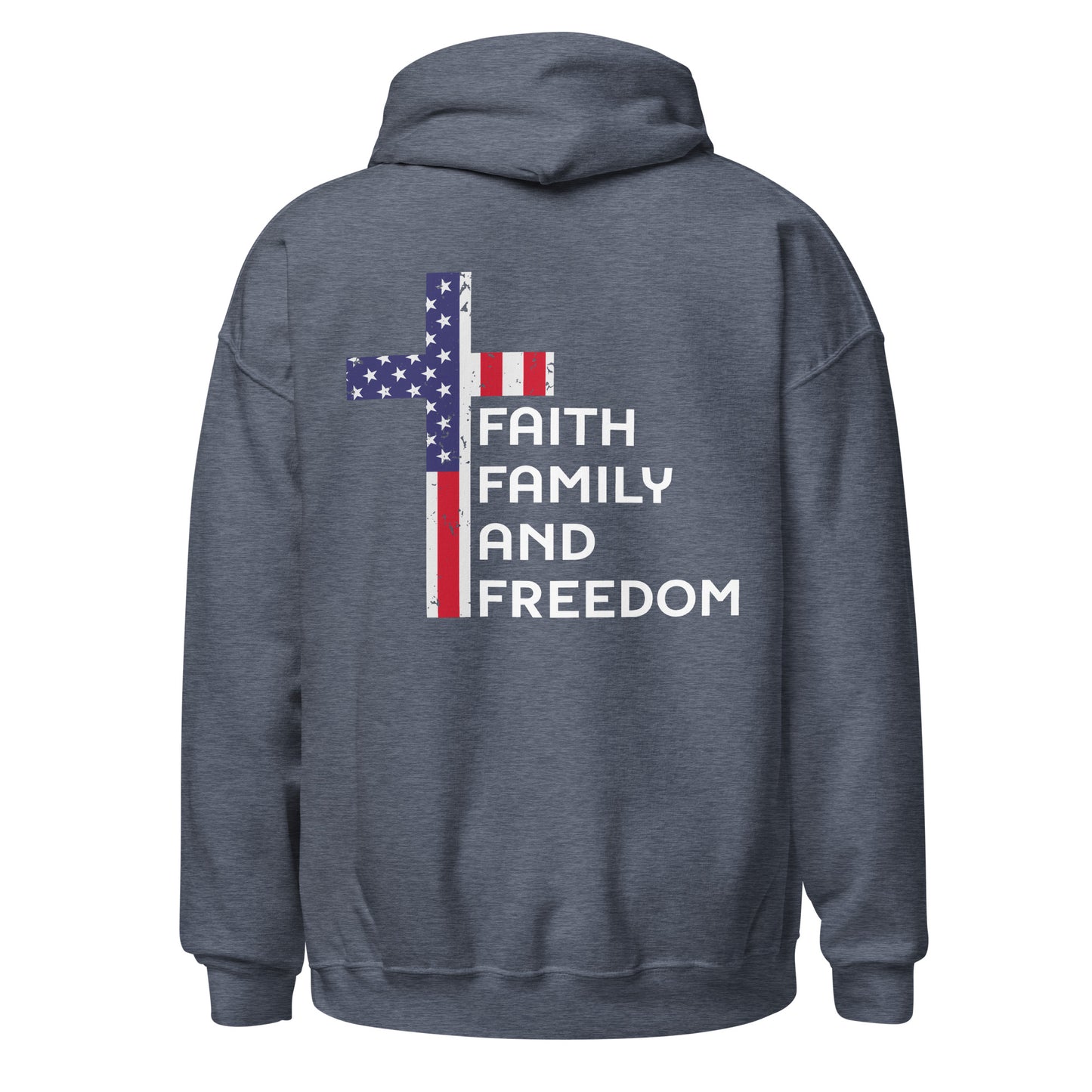 Women Hoodie "Faith Family and Freedom"