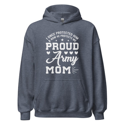 Patriotic Hoodie for Woman "Proud Army Mom" H220025