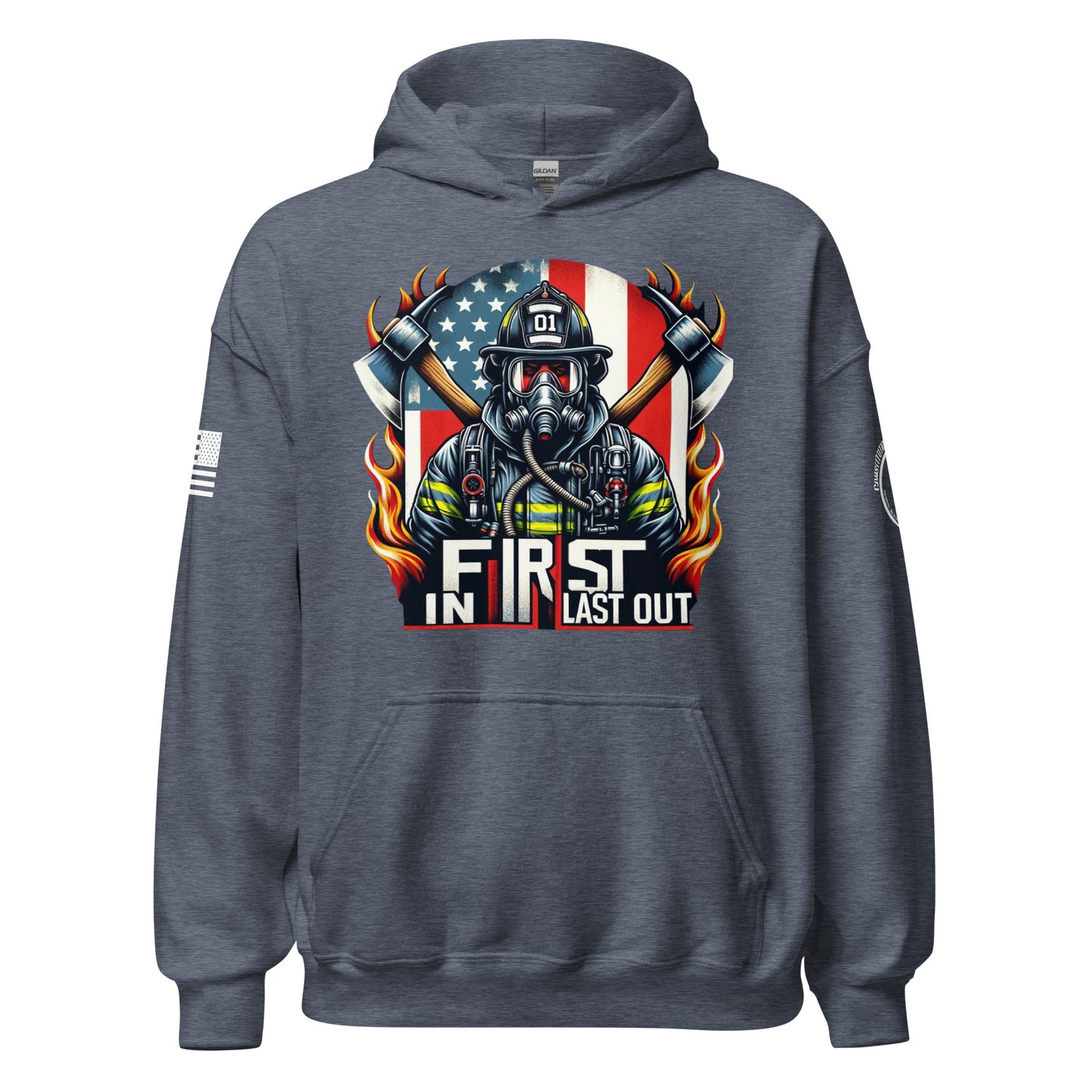 Unisex Hoodie "First in Last Out"