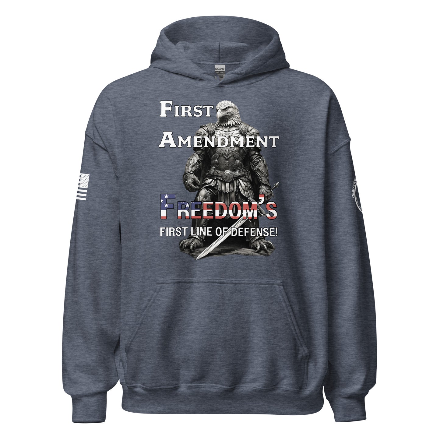 Unisex Hoodie "Freedoms First Line of Defense"