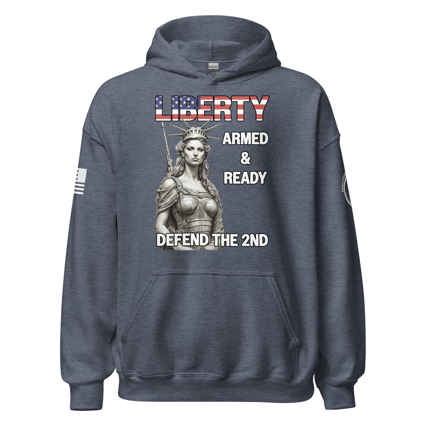 Unisex Hoodie "Liberty - Armed and Ready"