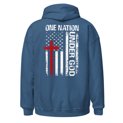 Men Hoodie "One Nation Under God"