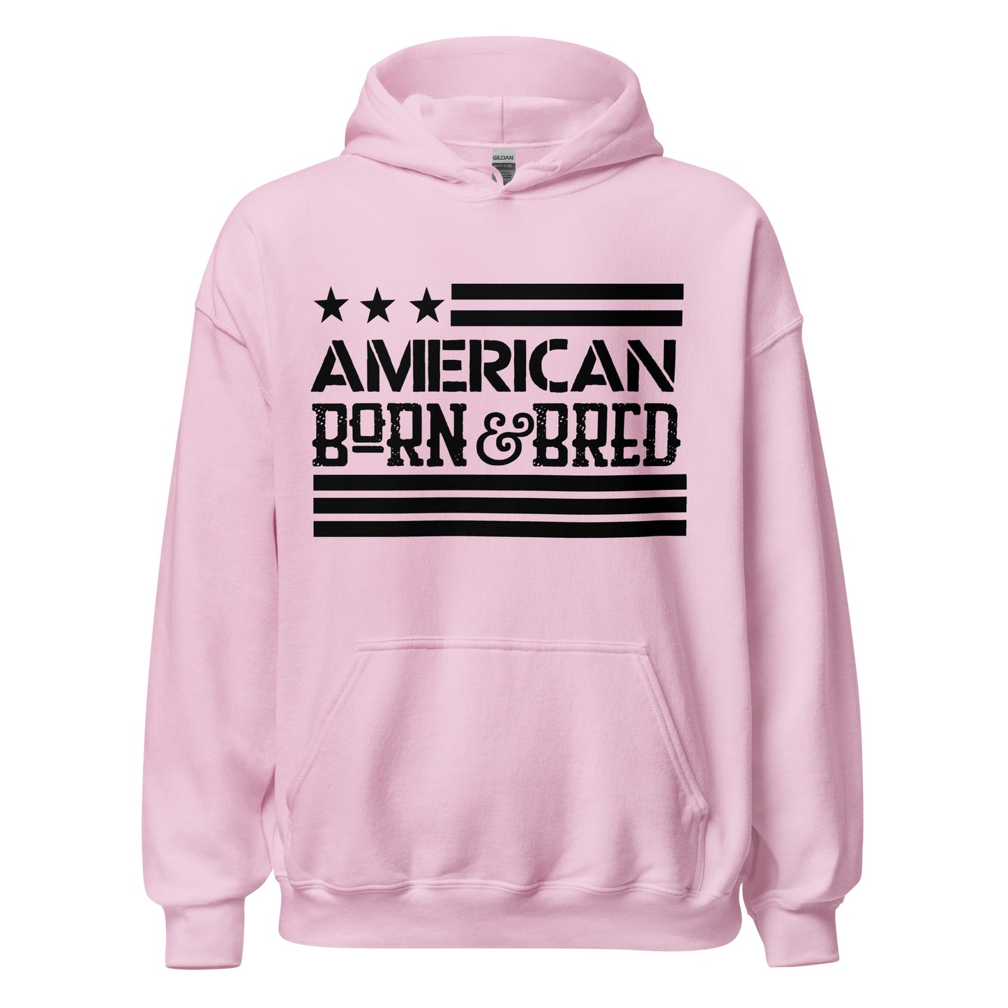 Patriotic Hoodie for Woman "American Born & Bred" H220013