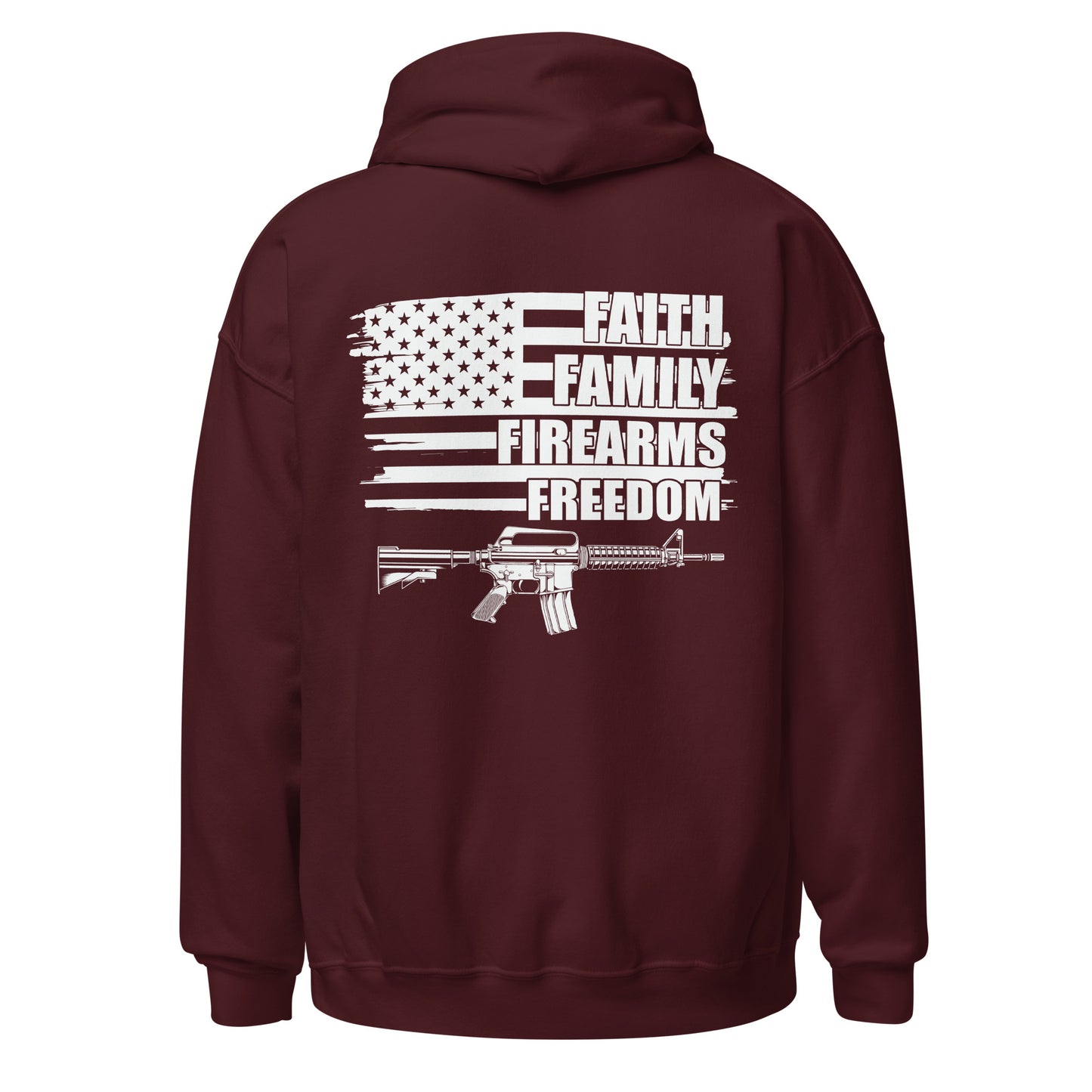 Women Hoodie "Faith Family Firearms Freedom"