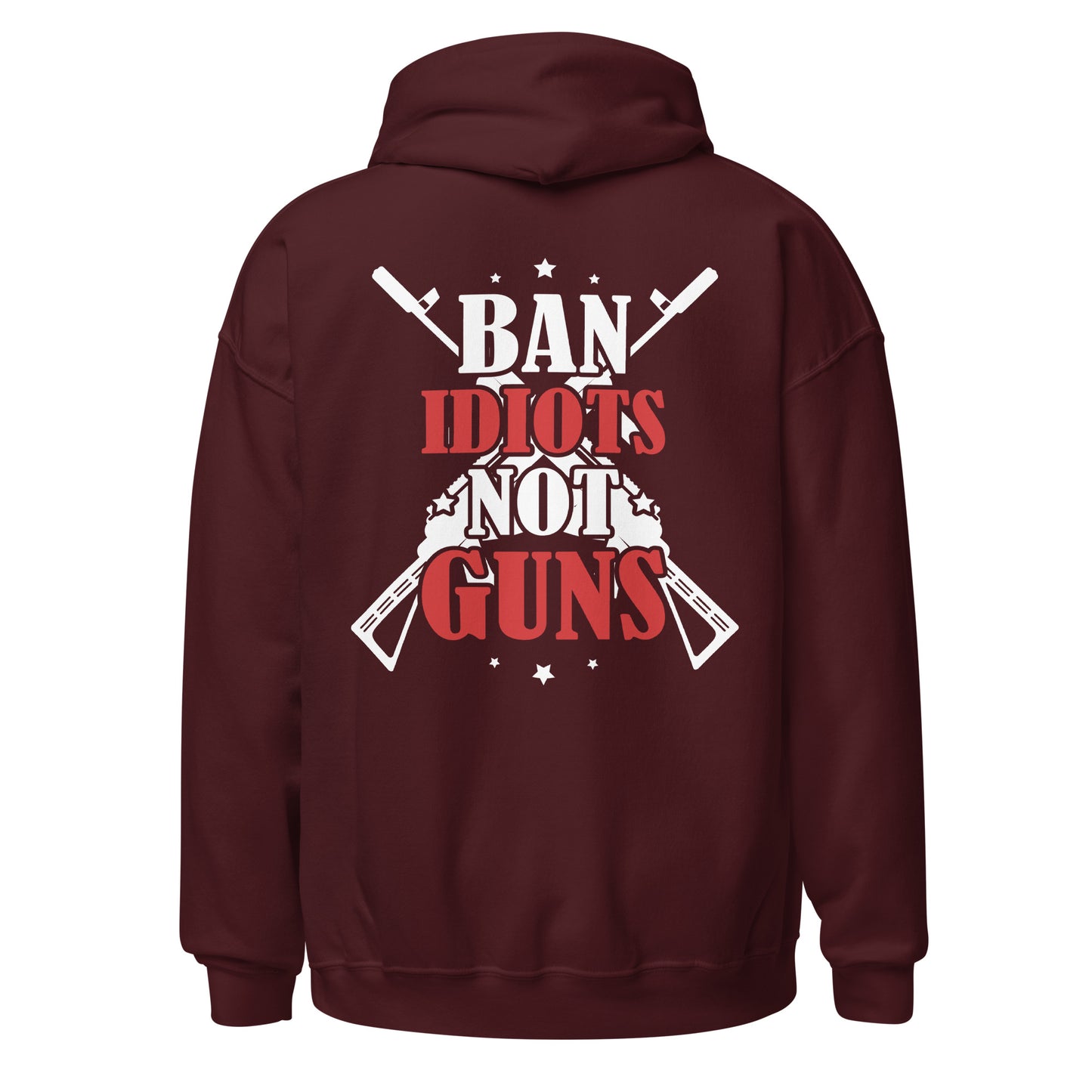 Patriotic Hoodie for Woman "Ban Idiots Not Guns" H220014