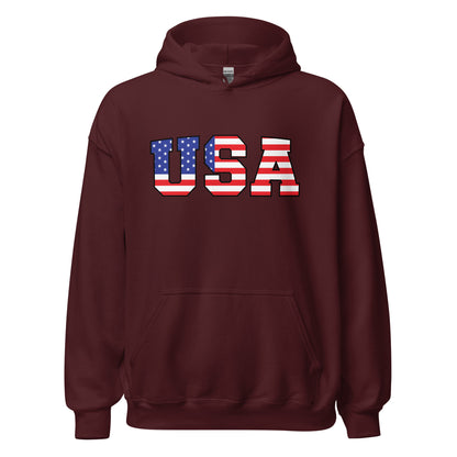 Patriotic Hoodie for Woman "USA" H220018