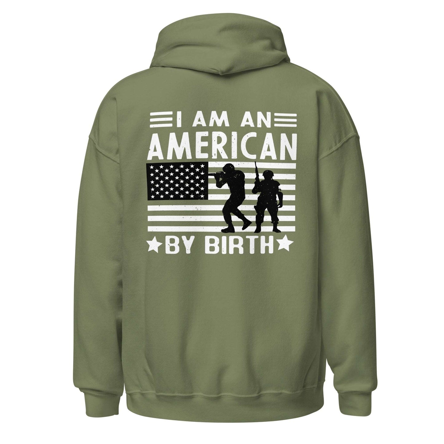 Men Hoodie "I am American by Birth"