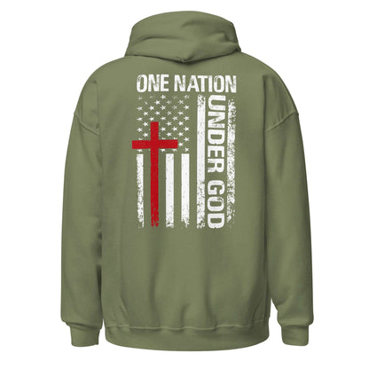 Men Hoodie "One Nation Under God"