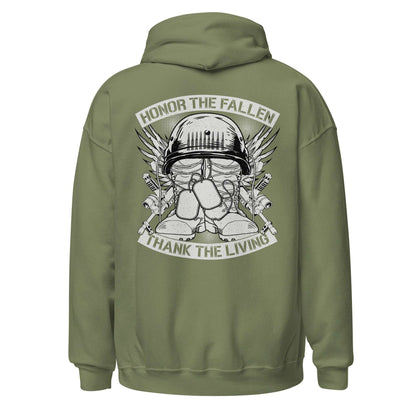 Men Hoodie "Honor The Fallen - Thank The Living"