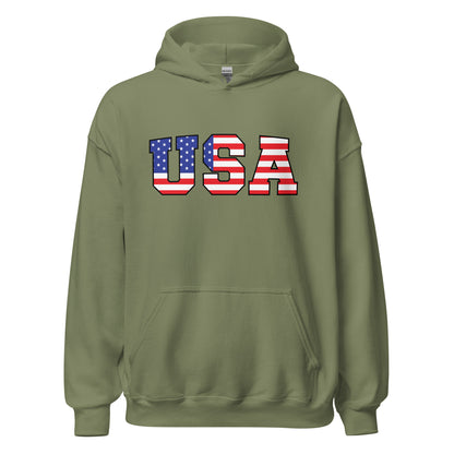 Patriotic Hoodie for Woman "USA" H220018