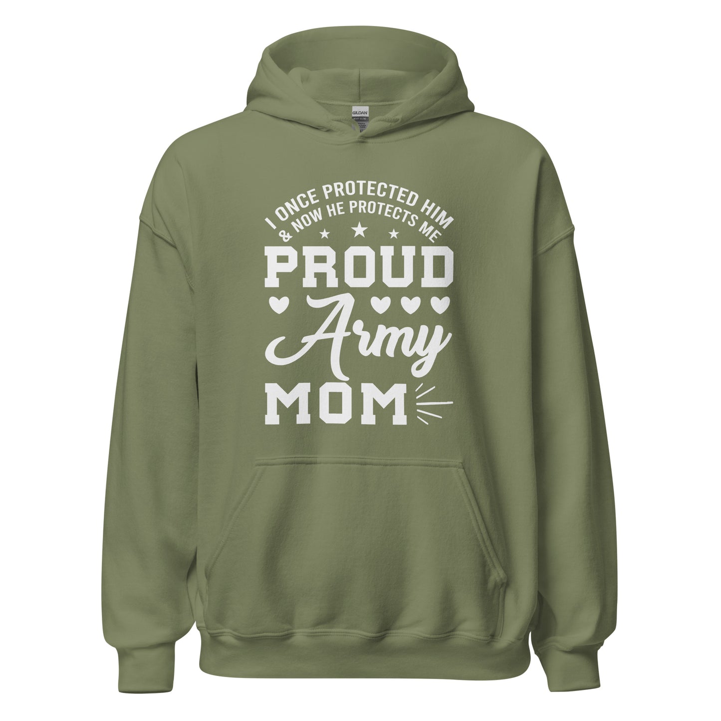 Patriotic Hoodie for Woman "Proud Army Mom" H220025