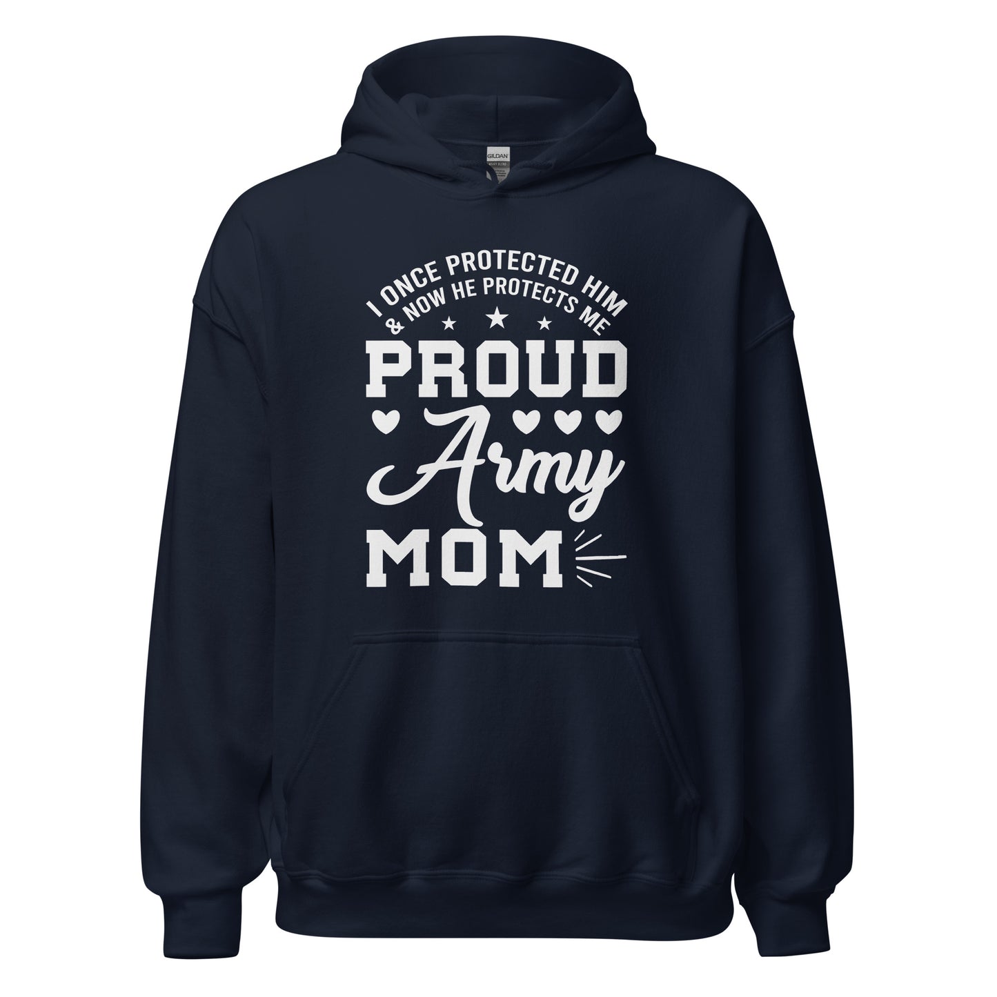 Patriotic Hoodie for Woman "Proud Army Mom" H220025