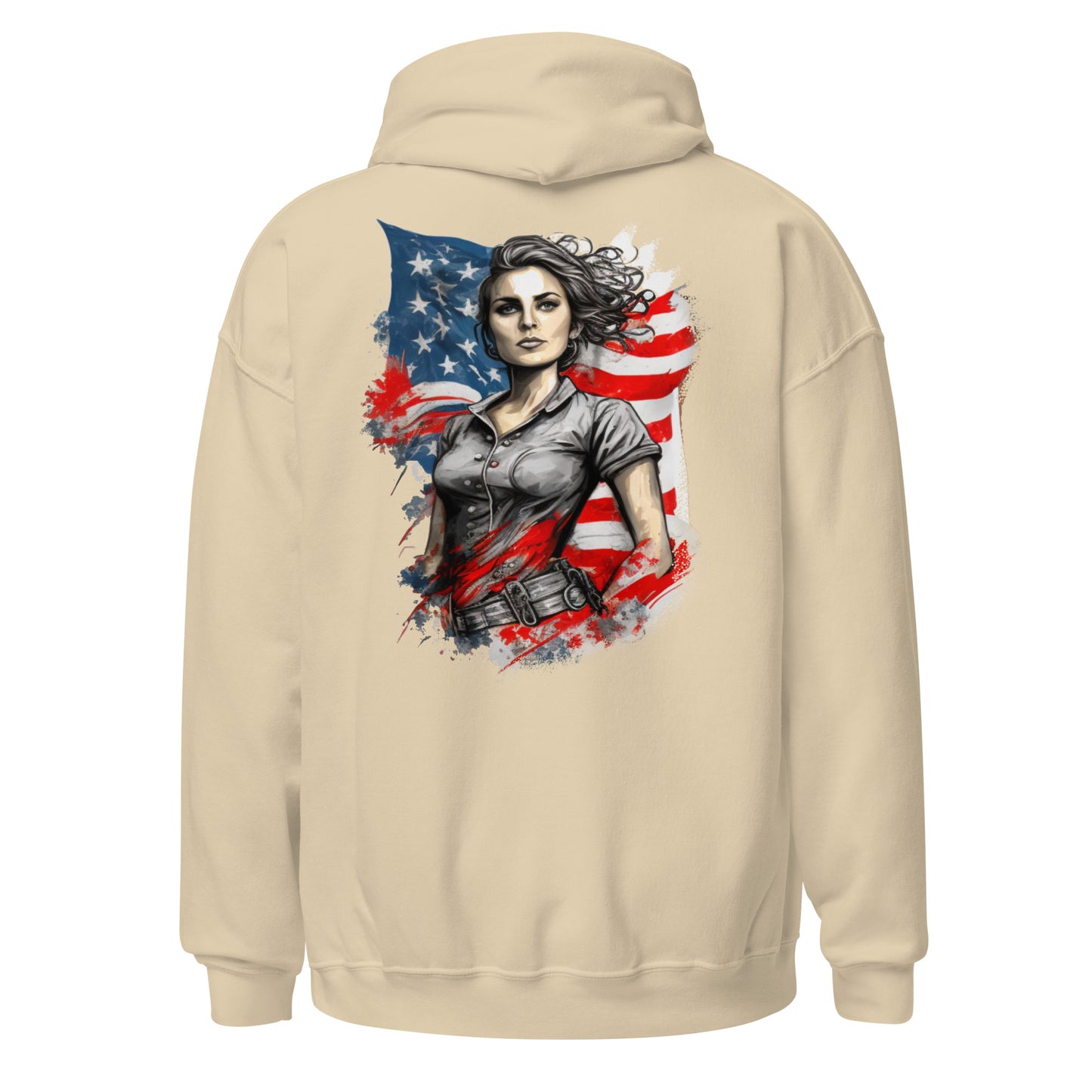 Patriotic Hoodie for Woman "Patriot Woman" H220022