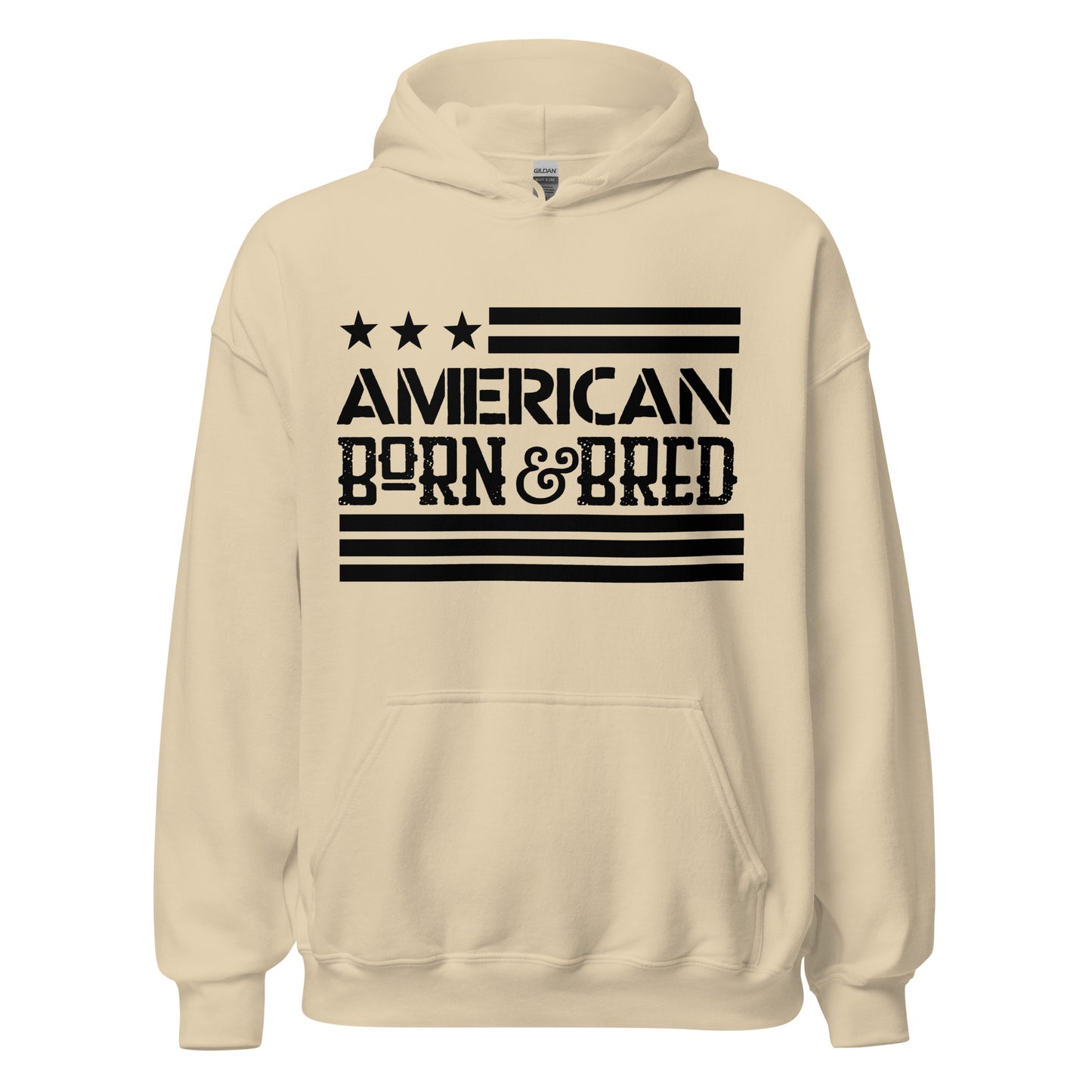 Patriotic Hoodie for Woman "American Born & Bred" H220013