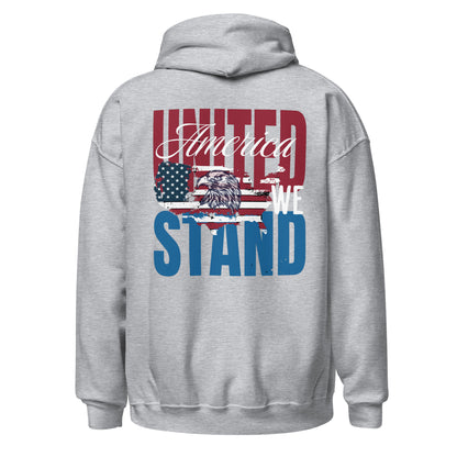 Patriotic Hoodie for Woman "America United We Stand" H220016