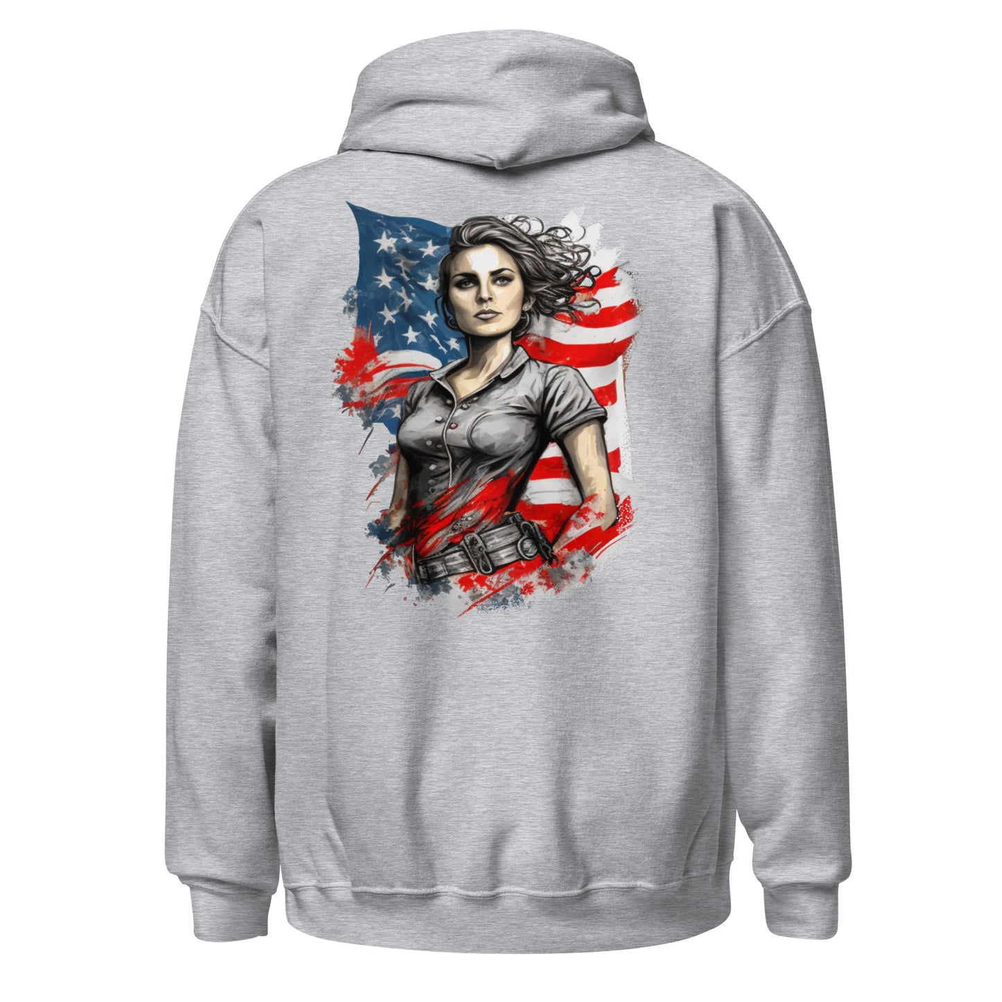 Patriotic Hoodie for Woman "Patriot Woman" H220022