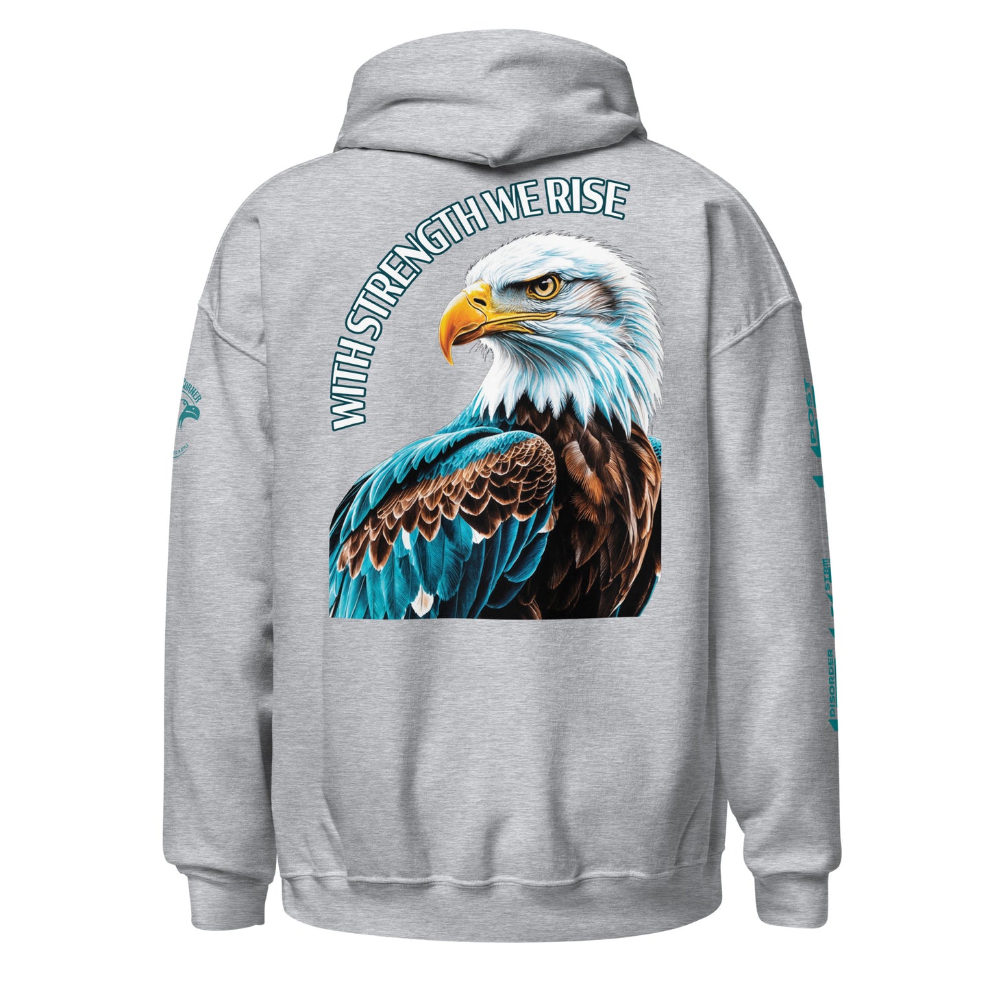 Unisex Hoodie "PTSD - With Strength we rise"