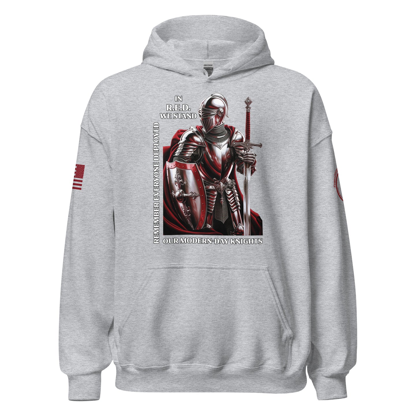 Unisex Hoodie "in R.E.D. we stand"