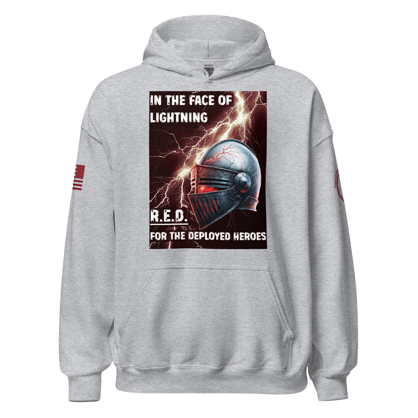 Unisex Hoodie "R.E.D. In the face of Lightning"