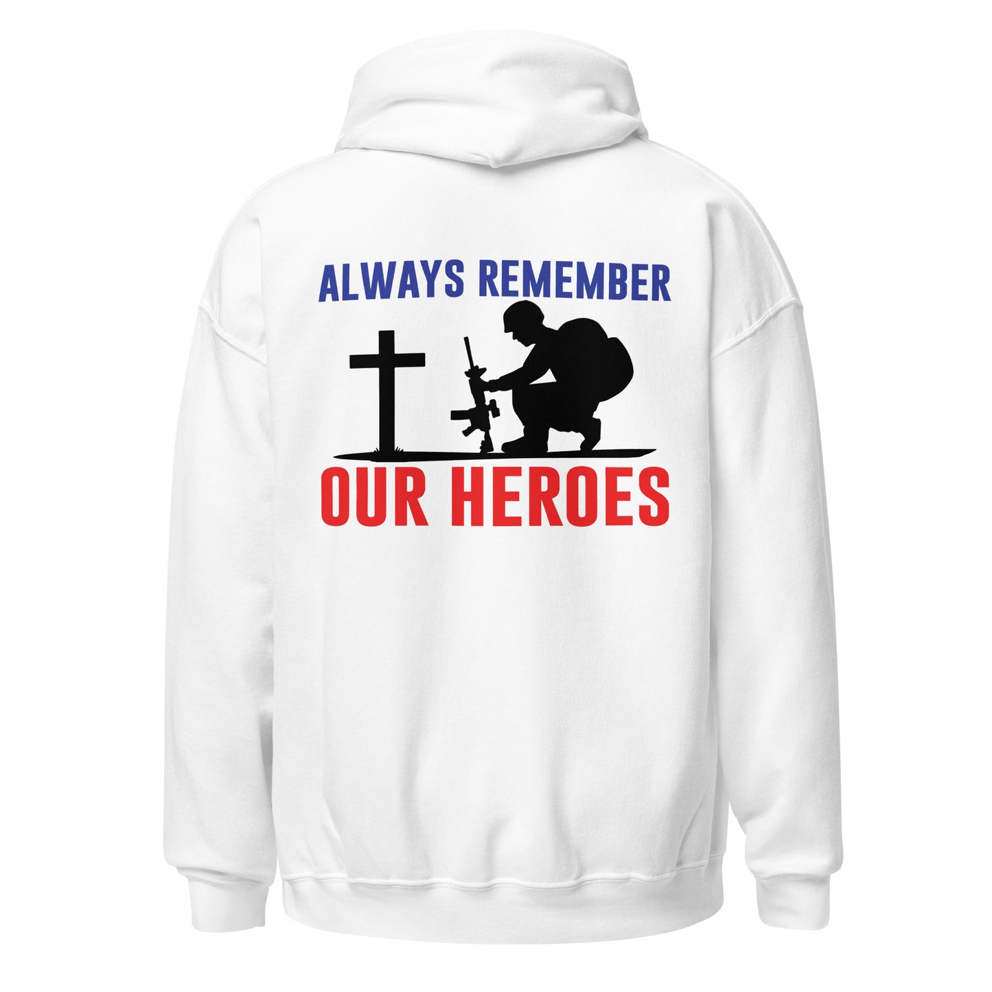 Patriotic Hoodie for Woman "Always Remember Our Heroes" H220011