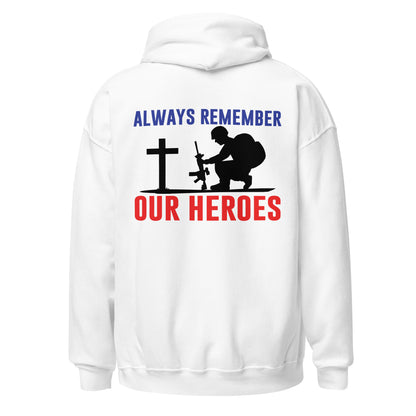 Patriotic Hoodie for Woman "Always Remember Our Heroes" H220011