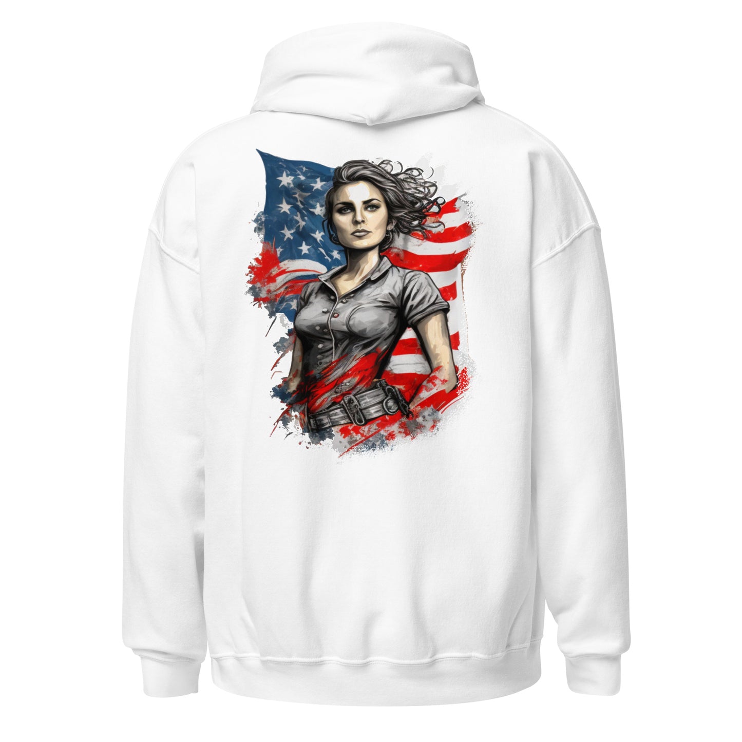 Patriotic Hoodie for Woman "Patriot Woman" H220022