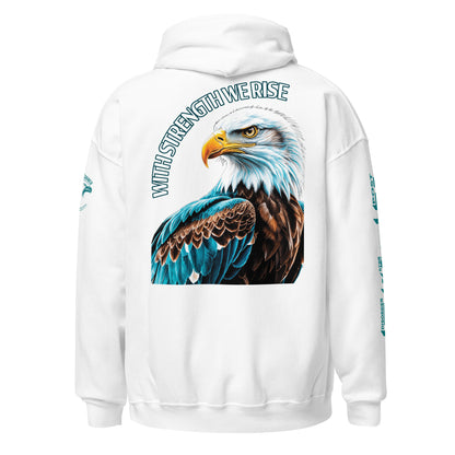 Unisex Hoodie "PTSD - With Strength we rise"