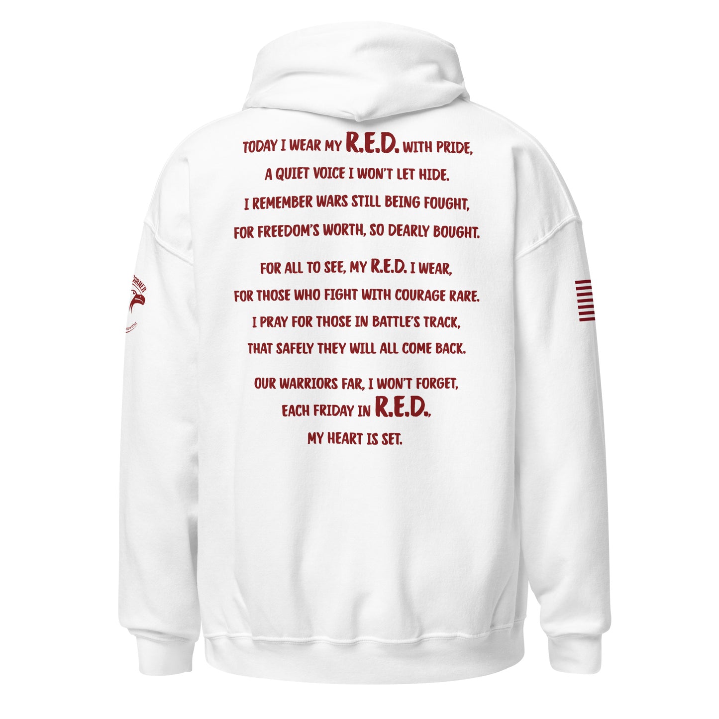 Unisex Hoodie "Courage wears R.E.D."