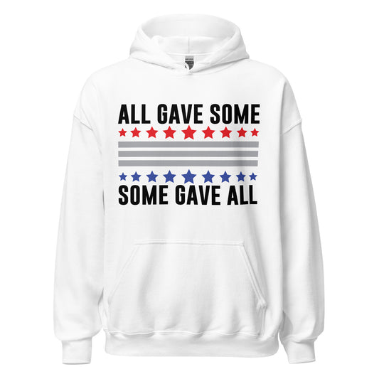 Patriotic Hoodie for Woman "All Gave Some - Some Gave All" H220015